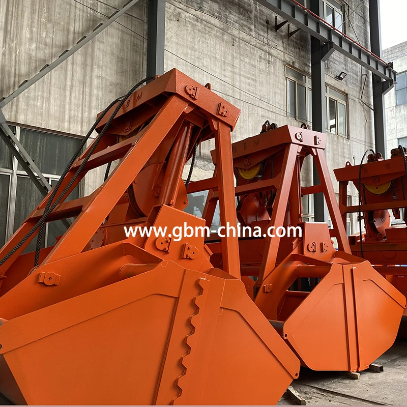 Remote control hydraulic bulk cargo grab bucket 6-12m3
