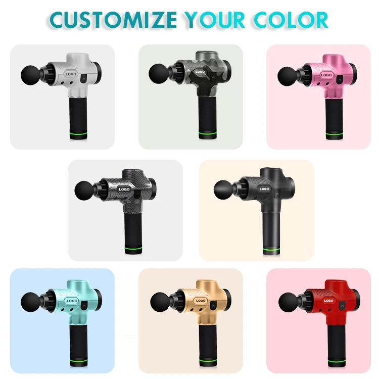 Best Shenzhen OEM Handheld Free sample Massage Guns With Massage Heads