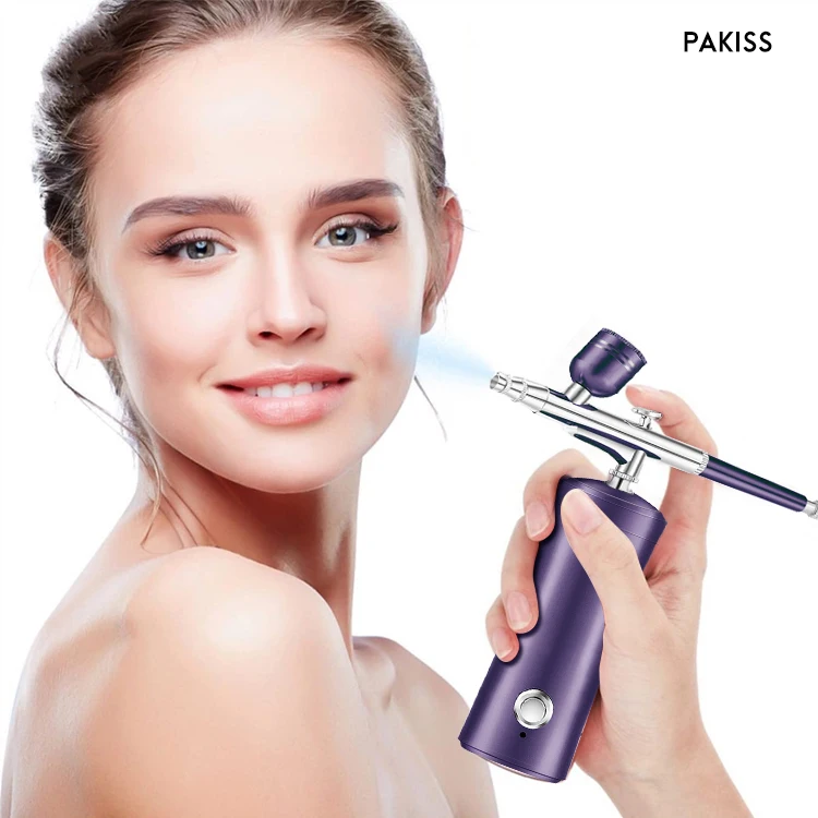 Pakiss Factory direct sales professional hand held oxygen small bubble face sprayer Airbrush Oxygen Injection
