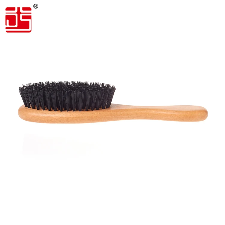 Natural Boar Bristle Hairbrush Massage Comb Anti-static Hair Scalp Paddle Brush Beech Wooden Handle Hair Brush Comb Styling Tool