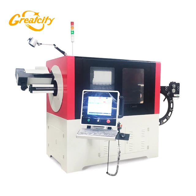 Customized Wire-turning or Head-turning Dia.3-8mm automatic CNC servo 3d steel wire forming machine