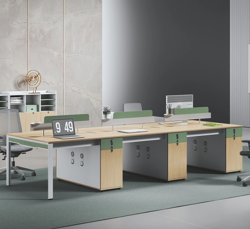 Modern Office Workstation furniture extensible executive office desk 4 Seater Workstation