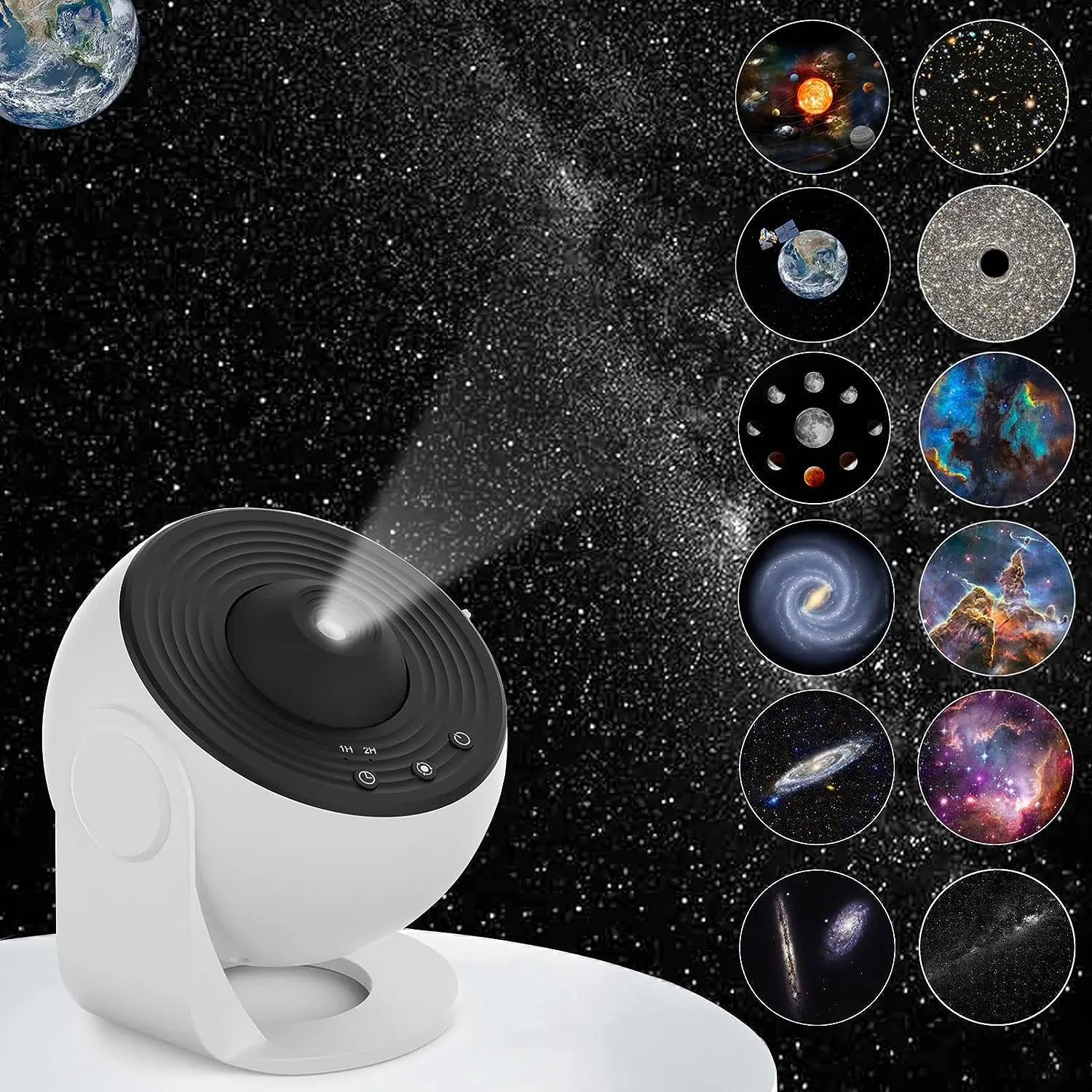 Kids Star Projector Night Light with Remote Control 360 Adjustable Design Astronaut Nebula Galaxy Lighting for Children Adults