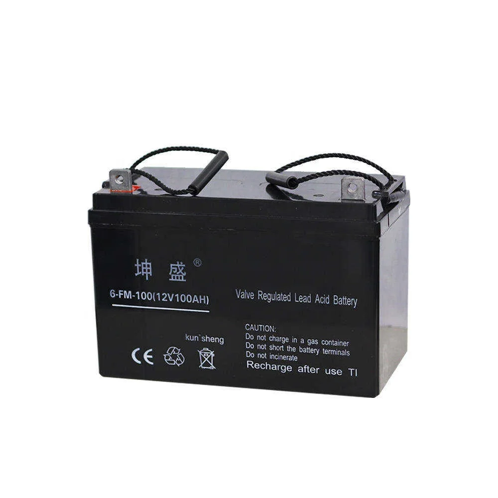High Quality Solar Battery AGM Vrla Rechargeable Storage Battery 12v 100ah Long Life Ups Lead Acid Battery