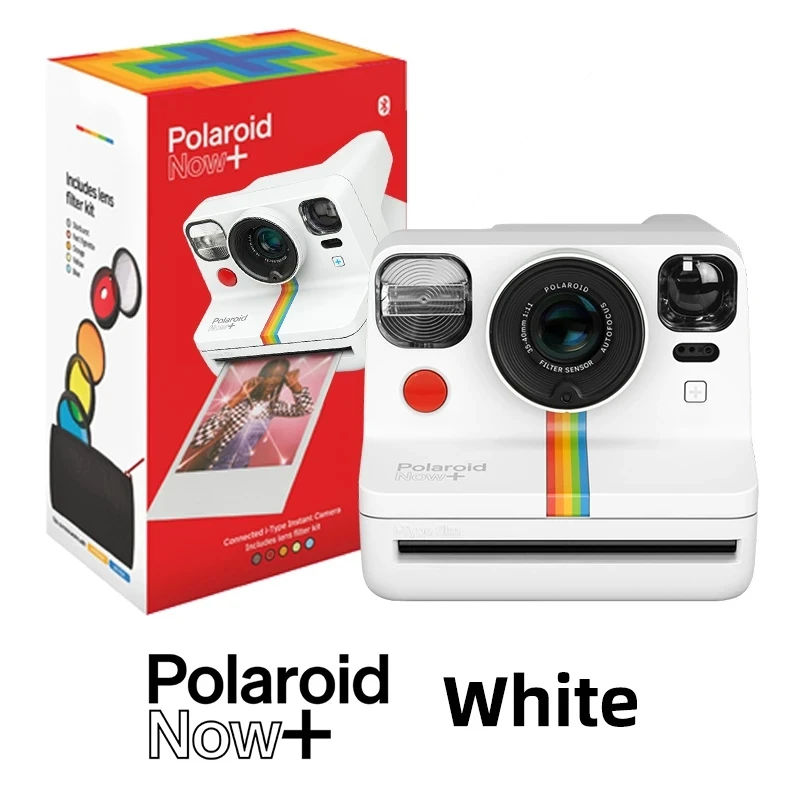 Горячая точка Polaroid, фотография Polaroid Now Plus радужной камеры гонщика для однократного изображения в черном и белом цветах