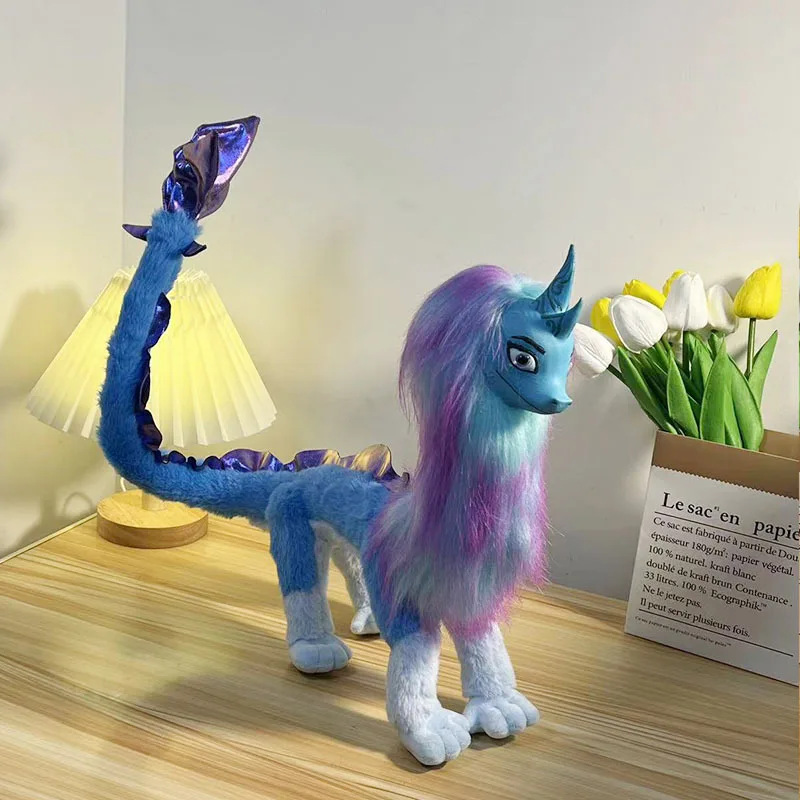 Blue Dragon Plush Stuffed Animal,Dragon of Freedom Toy Figure for Boys and Girls,Dragon Doll for Halloween Christmas Decor Gifts