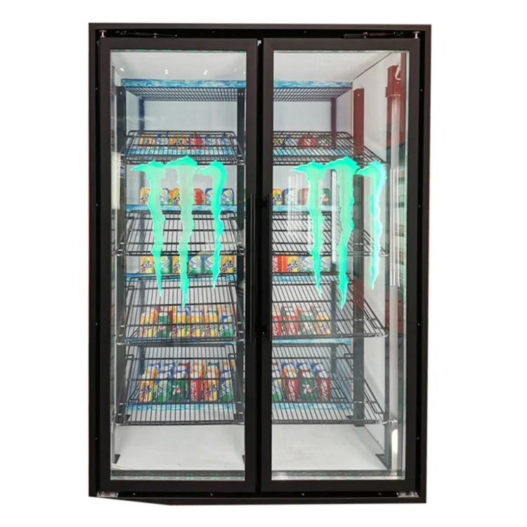 supermarket equipment glass display doors for walk in cooler beer cave cooler doors factory