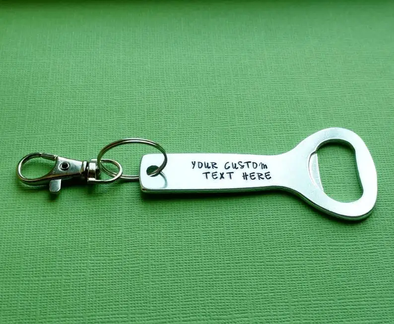 free logo design metal bottle opener manufacture alloy keychain blanks custom shape bottle opener