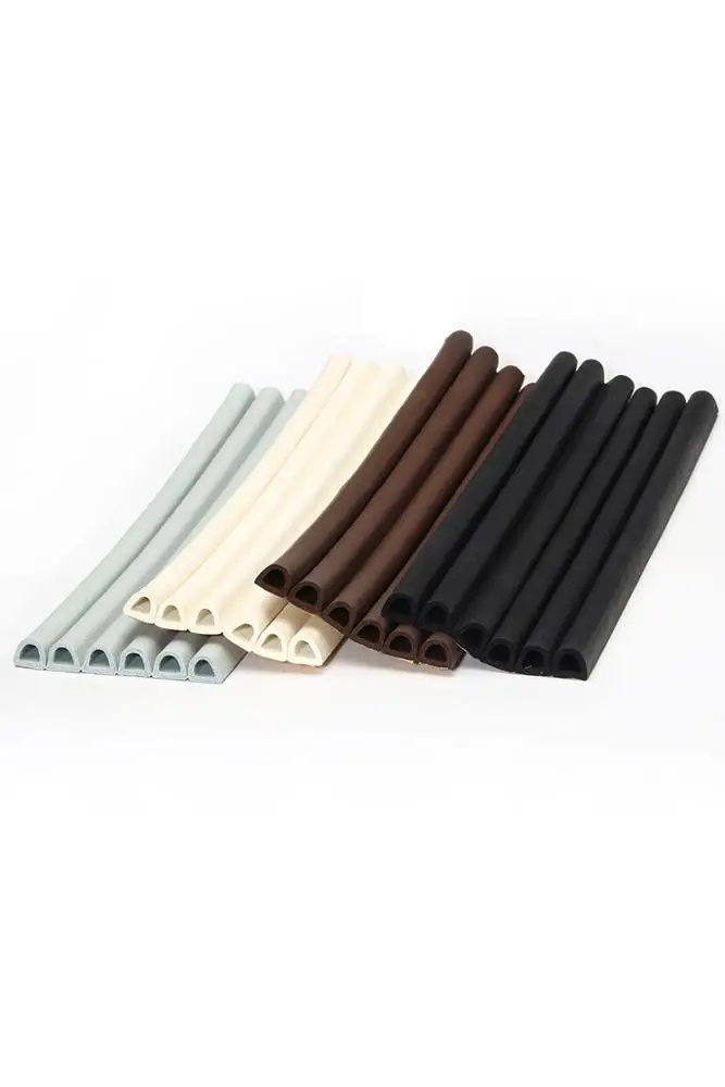 E/D/P/I Door Window Gasket Soundproof Seal Strip Self-Adhesive Rubber Foam Weatherstrip Windows Sealed Door  weather strip