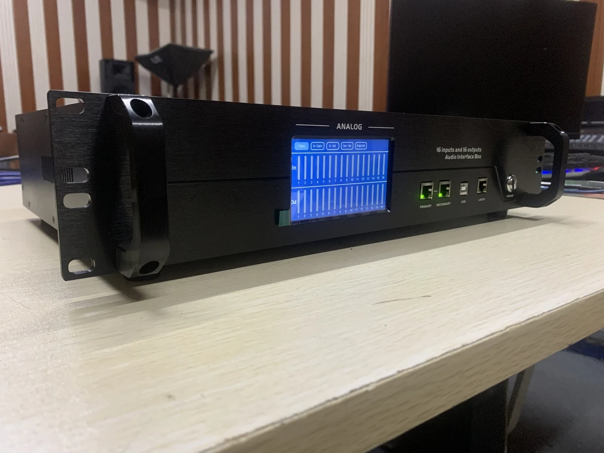 DL16 Dante Audio Converter Interface Box Professional Speakers Audio System