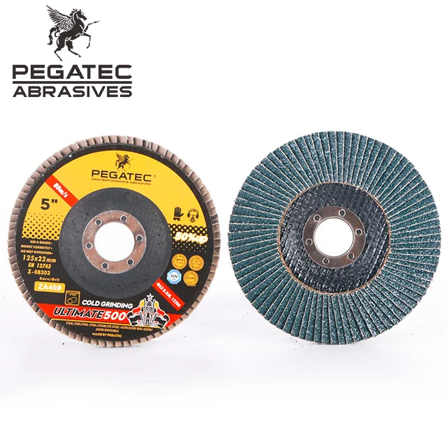 5inch 125x22 T29 Zirconia Flap Disc Grinding Wheel Sand Paper 60 Grit