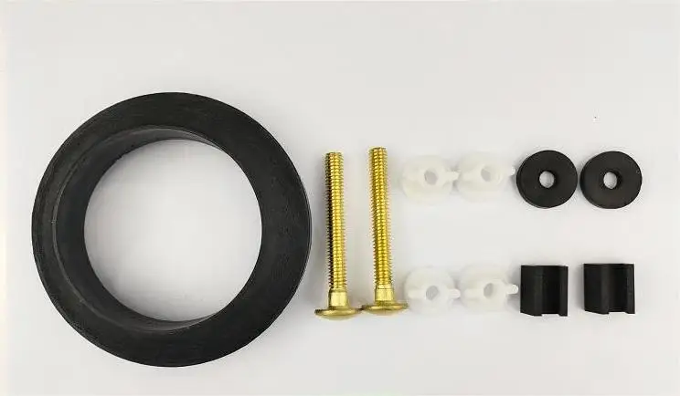 Toilet tank to bowl with screw brass Rubber Accessary Kits