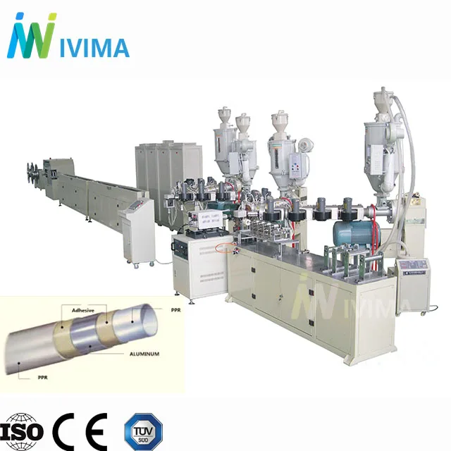 Plastic PPR ALPPR composite pipe making machine/PEX AL tube production line/extruder for hot water heating  system