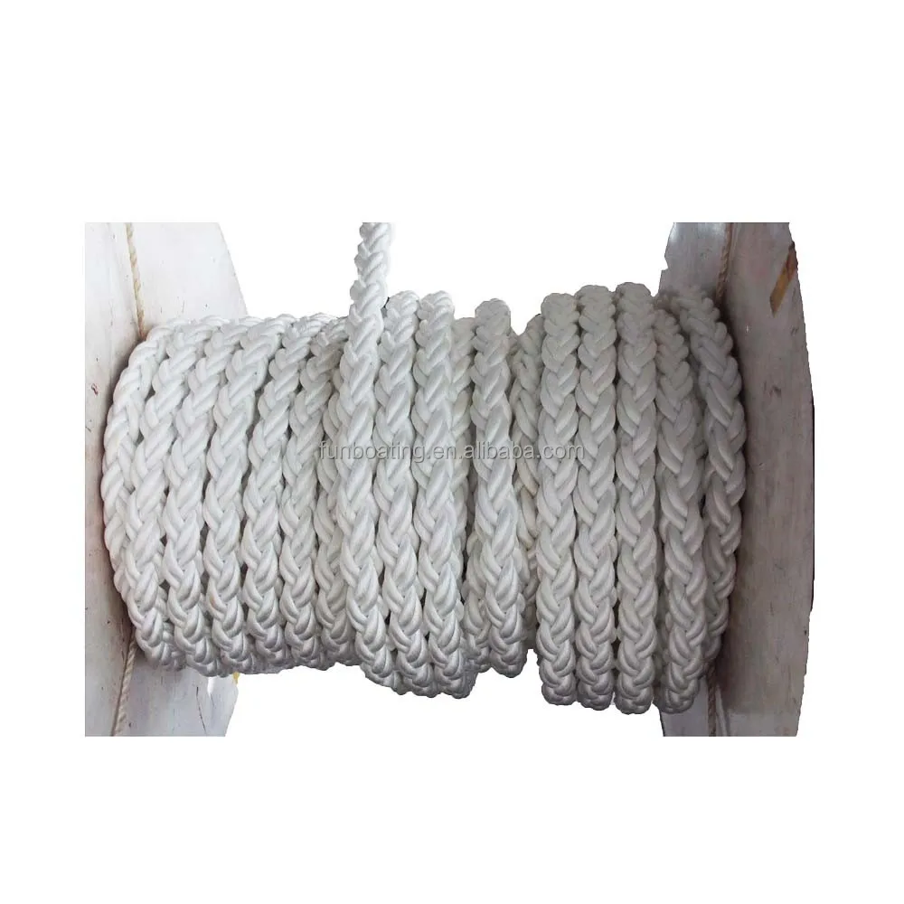 28mm/32mm/40mm Nylon dock line marine ropes for large boats