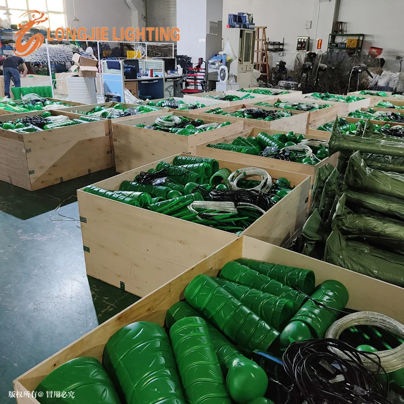 H:3m w:2m 9PCS Artificial coconut palm tree fairy garden led lights