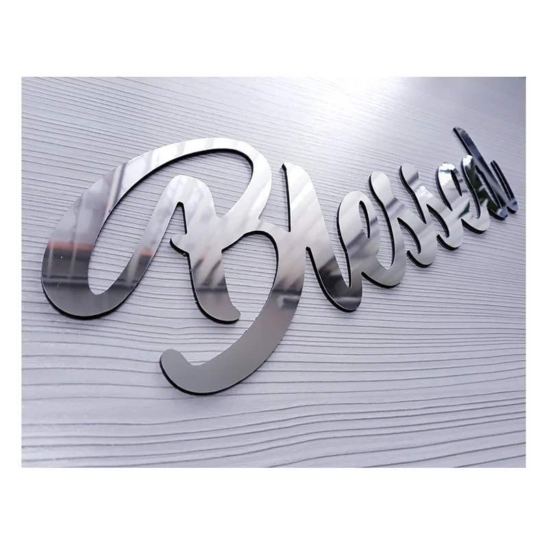 Blessed sign silver or gold mirror,Blessed sings house decor,Wall Hangings Signs decor,housesign Blessed,sign Blessed metal gift