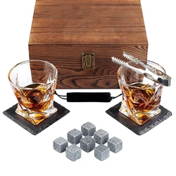 Tiktok  Hot Gift Products Reusable Whisky Chilling Wine Stones Stainless Steel Ice Cubes Set for Whisky Lover