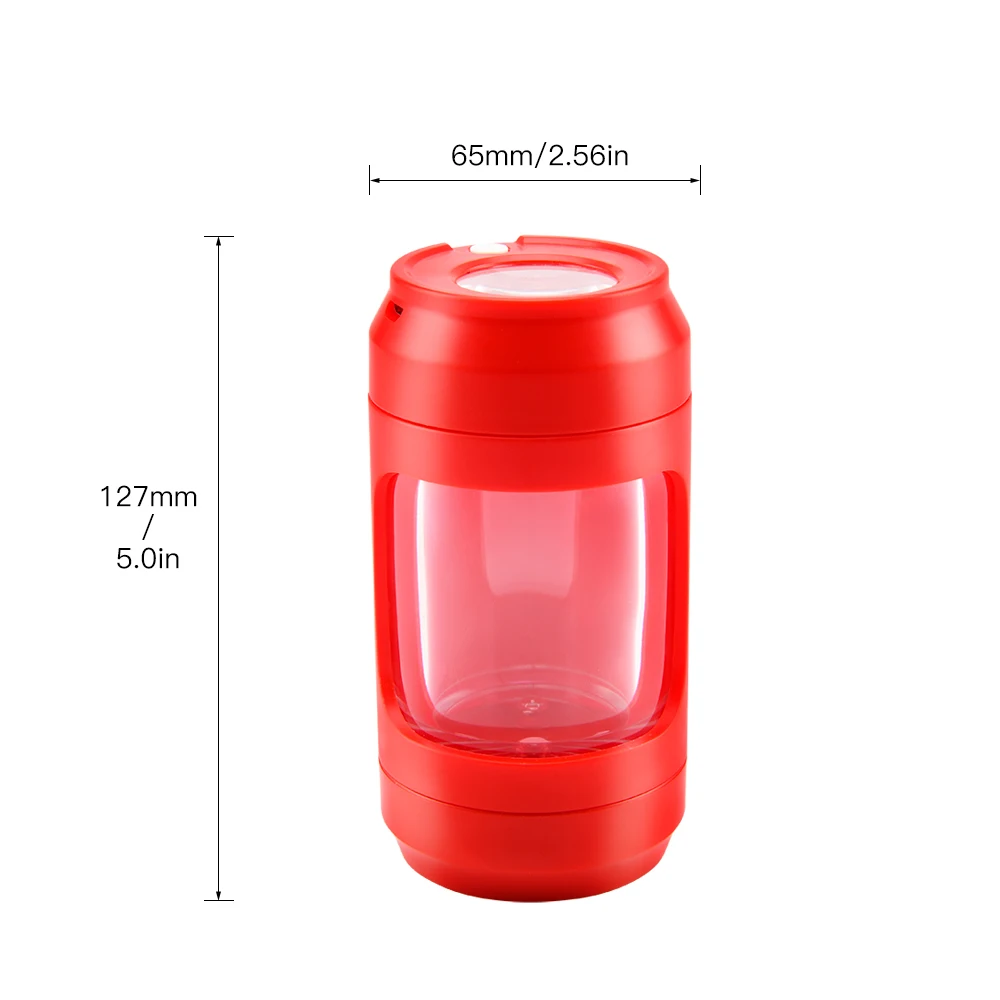 Popular wholesale cigarette grinder tobacco storage tank acrylic sealing pot cigarette grinder