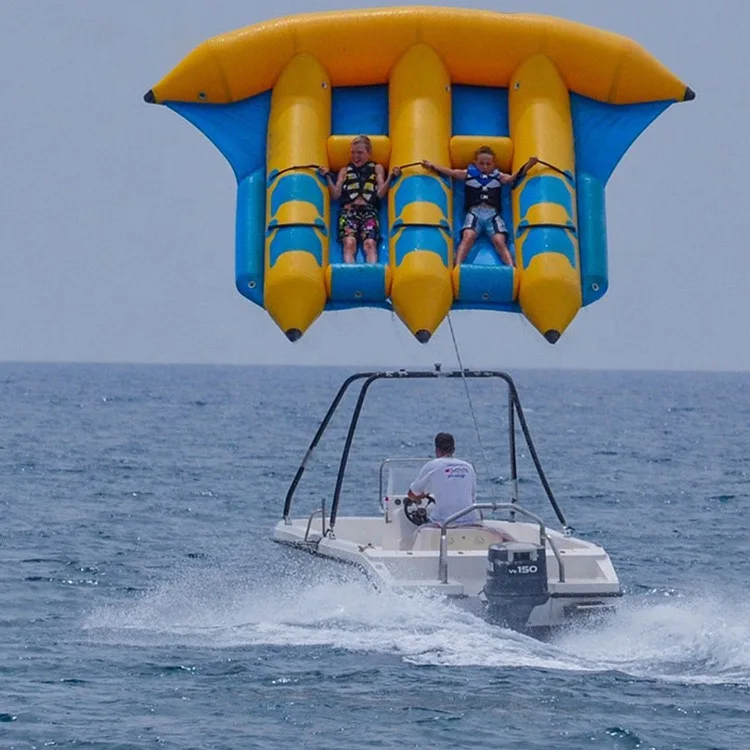 Factory Price Inflatable Water Sport Fly Fish Flying Fish Towable Tube Banana Boat Water Play Sea Equipment