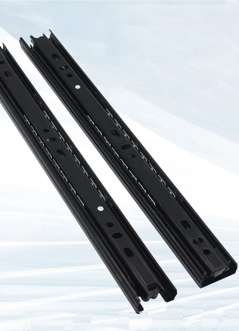 Популярный Стиль, бытовая Бесшумная Выдвижная скользка из твердой стали с шариками шириной 35 мм и толщиной 0,8 мм