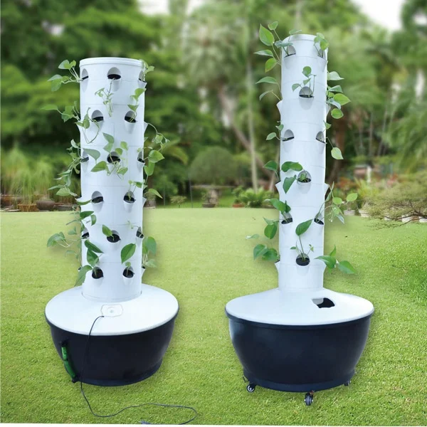 Aeroponics Towers садовые системы Aquaponics система Крытая Вертикальная садовая башня