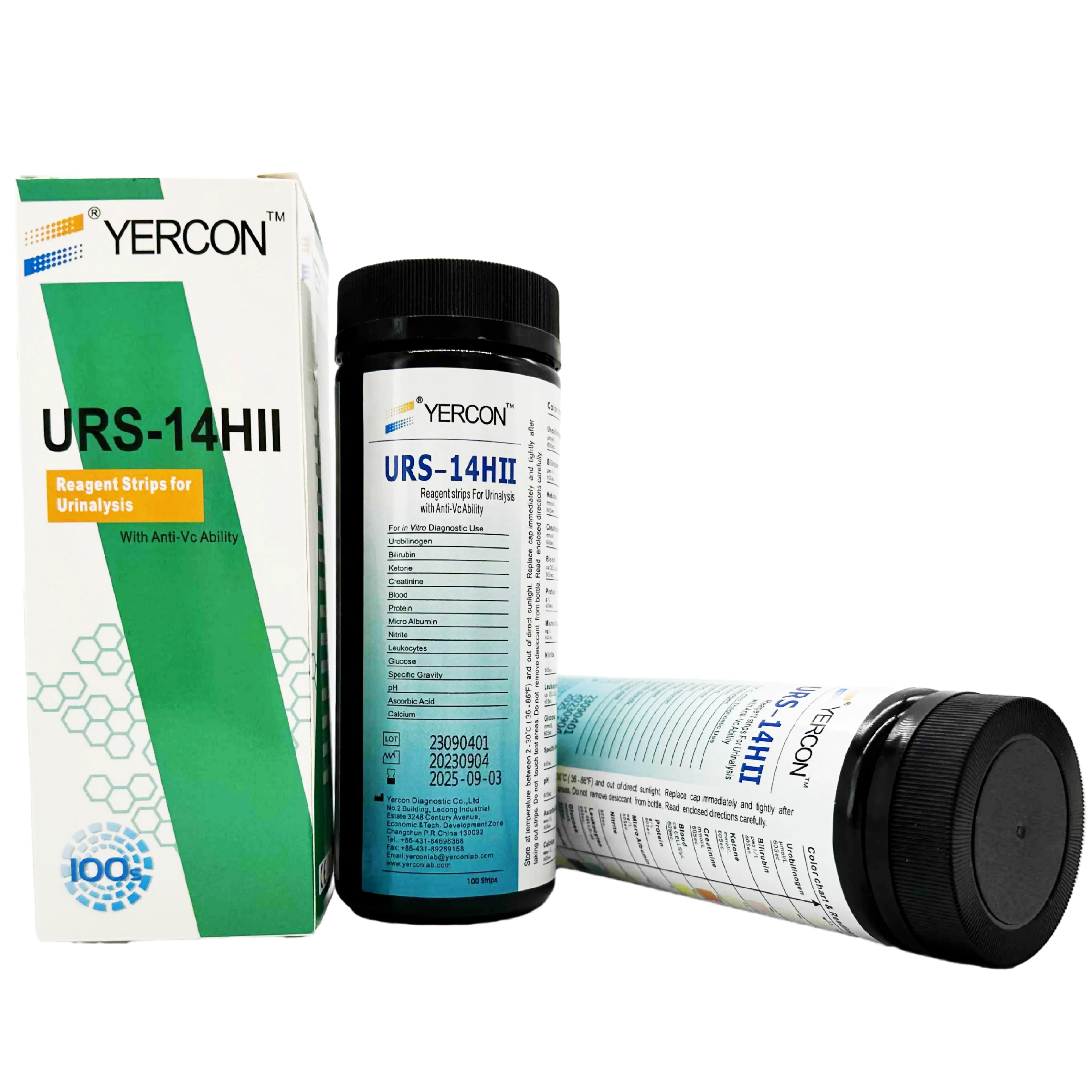 Hospital Clinic Medical URS-14HII Urine Test Strips 14 parameters Reagent Strips