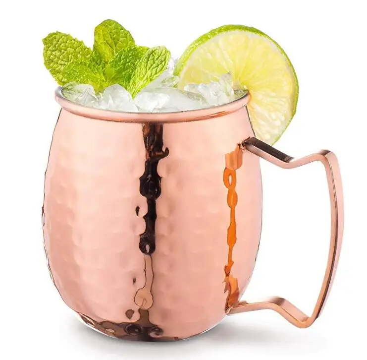 Мюли Москвы медные кружки с ручками классический набор чашек для напитков для дома, кухни, бара посуда для напитков помогает сохранить холодный напиток