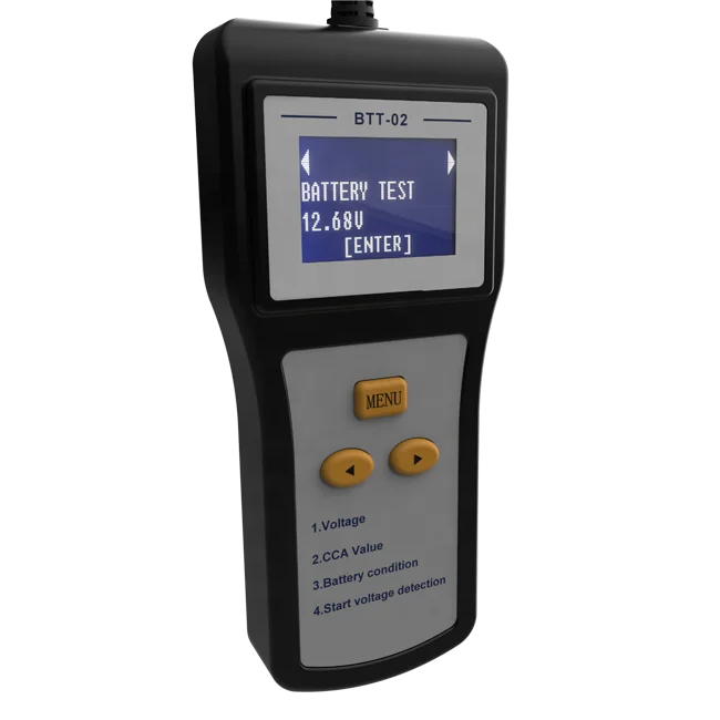 Automotive 12V AGM GEL Lead Acid CCA Cranking Charging Tester Battery Analyzer Battery Tester BTT-02