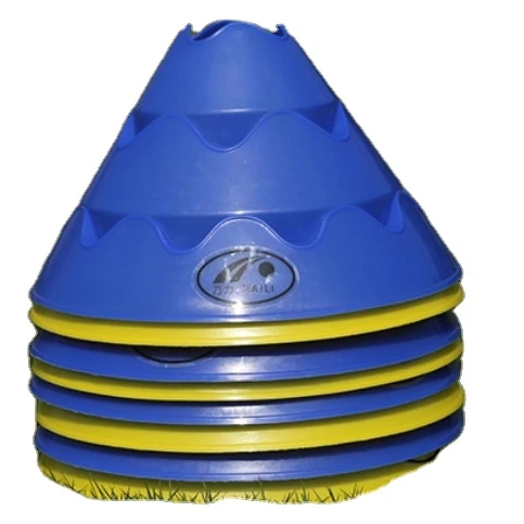 Factory wholesale high quality PE Jumbo disc cone with wave lines, multi-function big marker disc cone