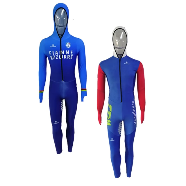Roadstar sublimation long track skating suit custom logo design speed skating suits