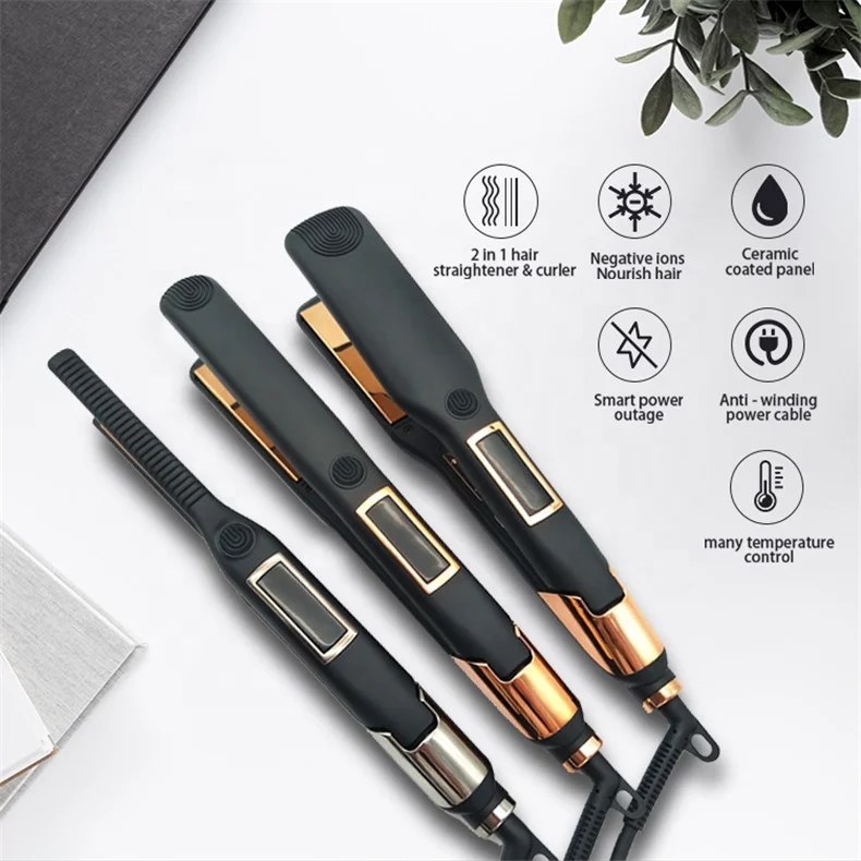Professional Titanium Wholesale Ceramic Flat Irons  Hair Straightener
