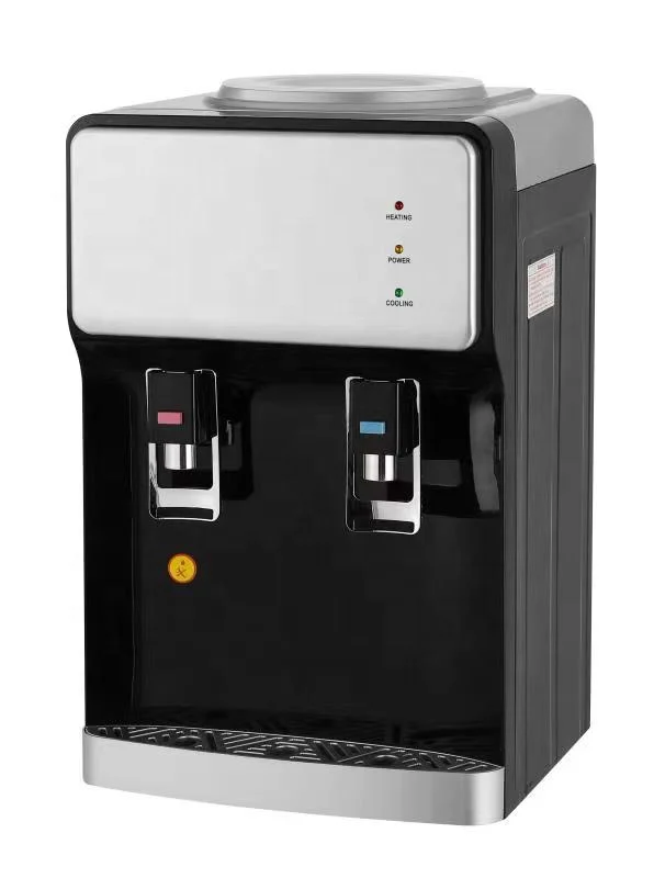 Pipeline Black Silver UK EU Plug 2 Tags Compressor Cooling Hot Cold Water Dispenser