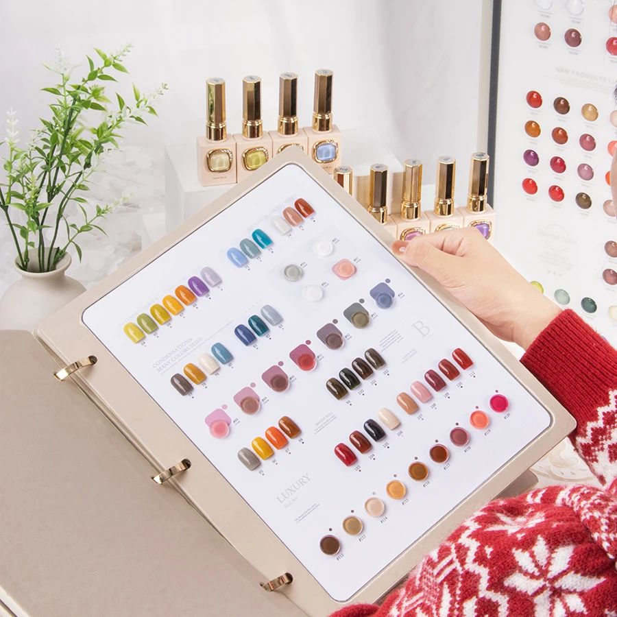 168 Colors Wholesale Gel Nail Polish Diy Art Painting Solid Pink Nail Soak Off UV Gel Solid Cream Glue UV Gel Nail Polish