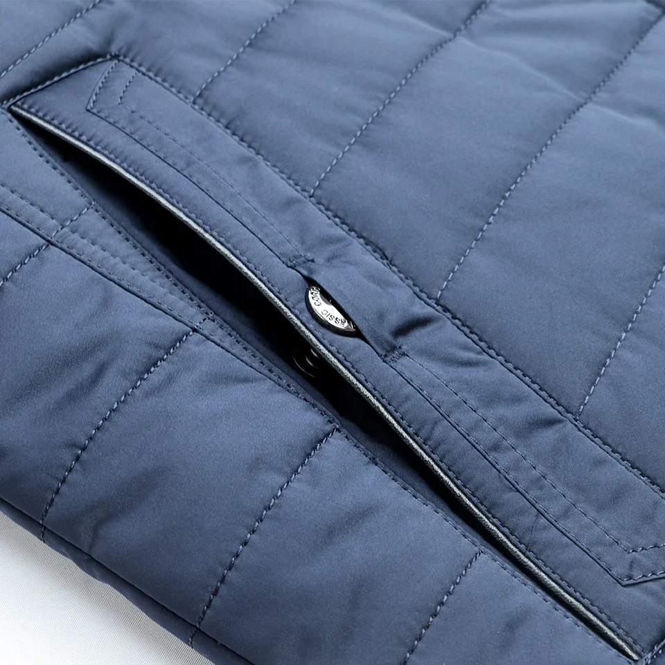 CORBONA  New Winter Windproof  Keep Warm Mens Cotton Lining Jacket 100% Real Mink Fur Collar Multi Pocket Male Parka Coat