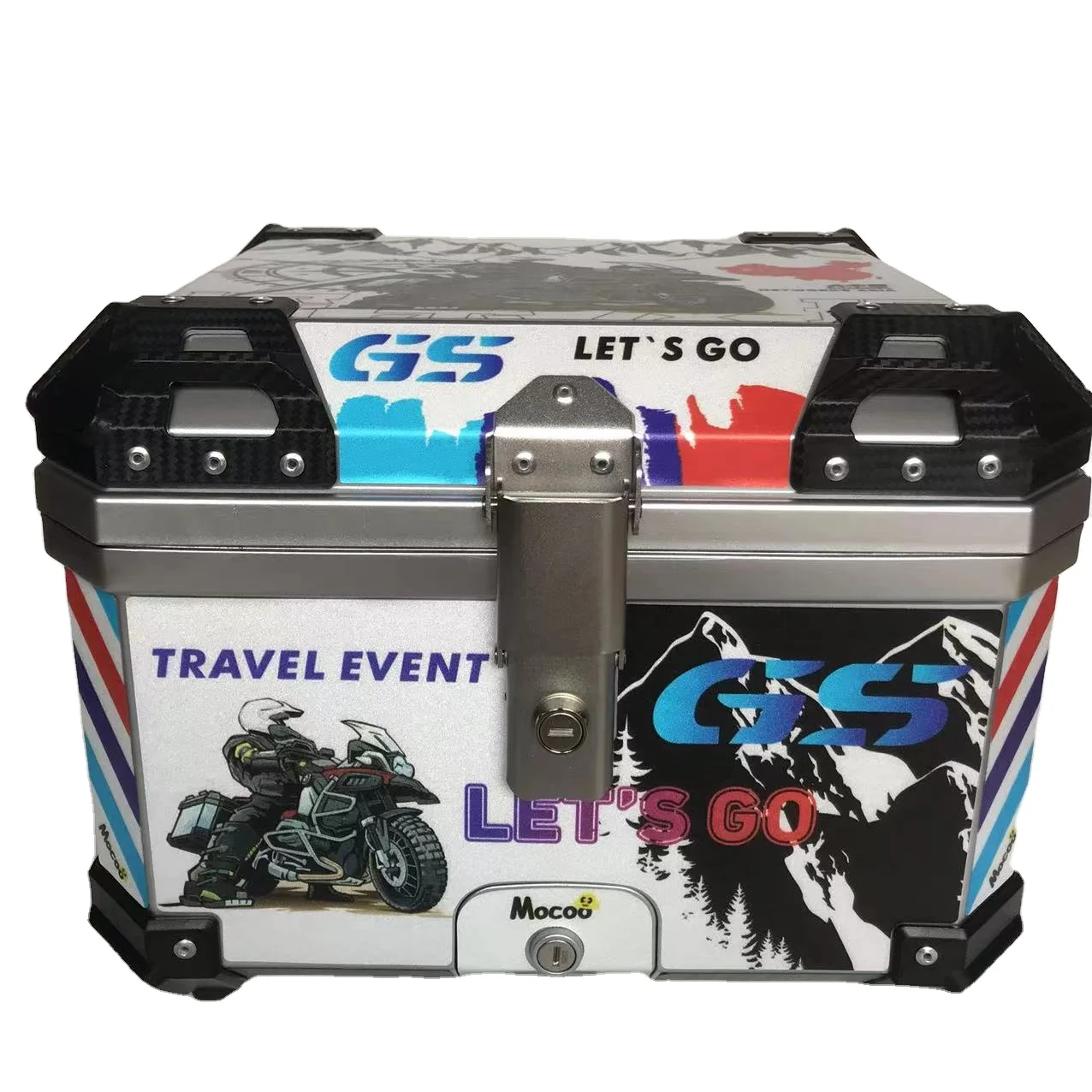 Chasing factory 38L 35L 45L 68 L scooter aluminium top boxes motorcycle top cases bike trunk tail boxes