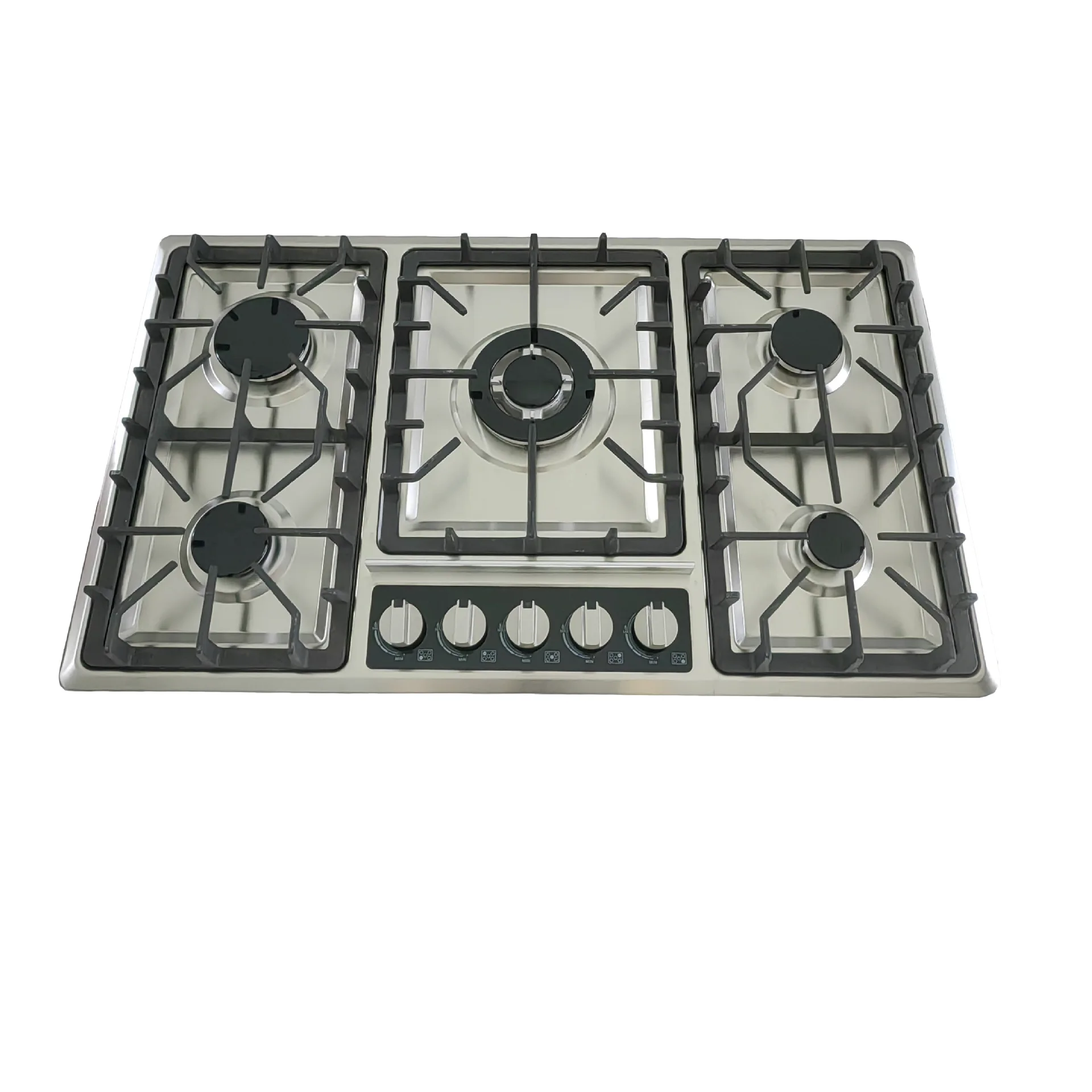 Popular Manufacturer China Gas Stove Household Built In 5 Burner Gas Hob with 5 wok burner
