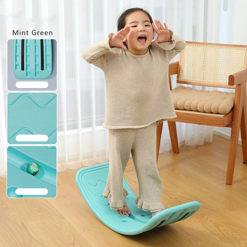 Kids Room New Design Plastic Curved Balance Board Open Ended Learning Children Play Toy Kids Entertainment Body Balance Training