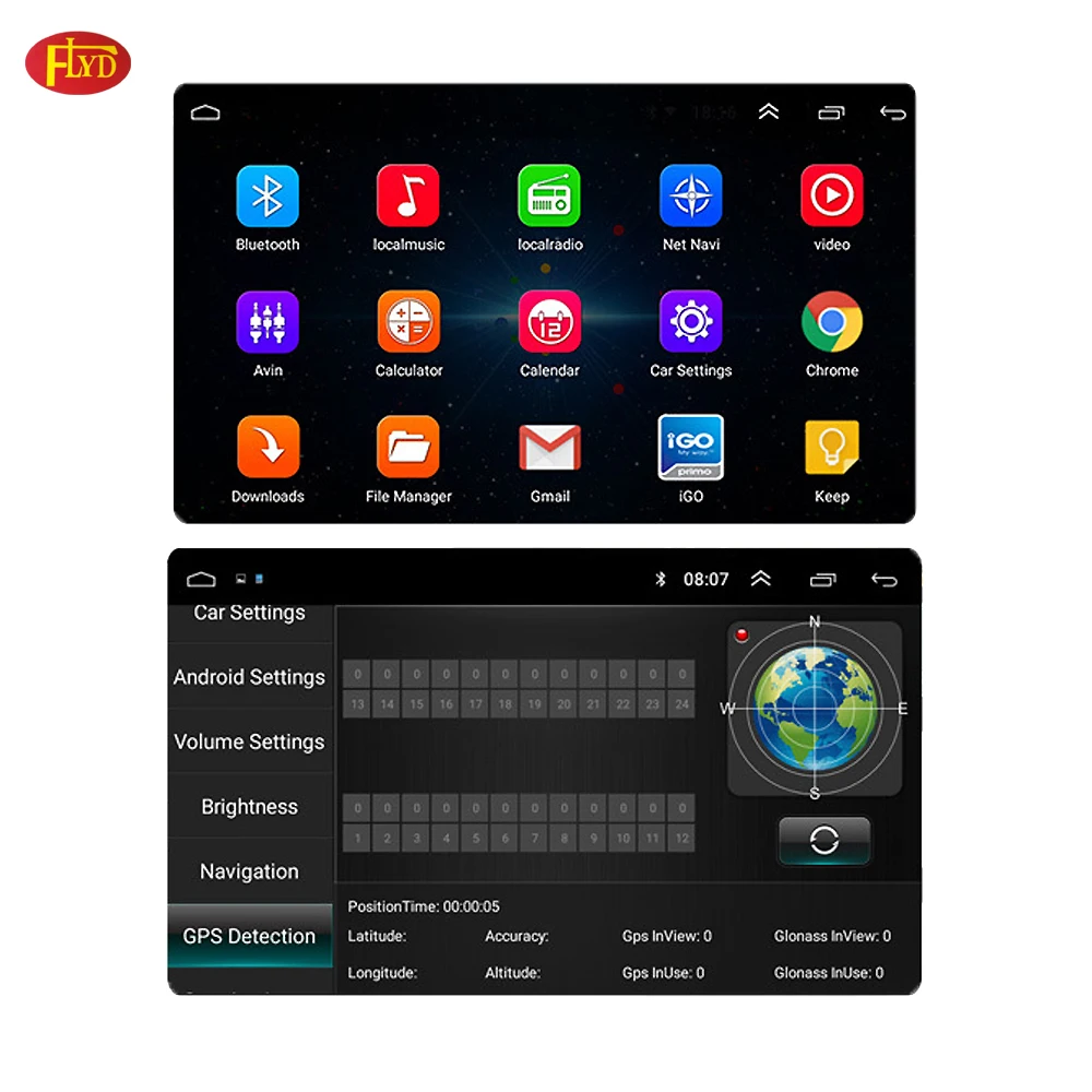Multi-Language Android System Mobil Internet Car Stereo GPS Navigation Car DVD Player