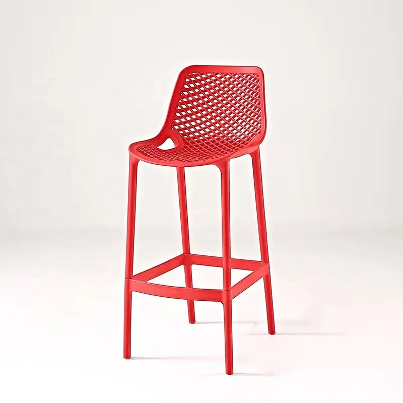 modern design plastic bar stool for kitchen outdoor garden courtyard bar chairs restaurant chair furniture bistro high chair