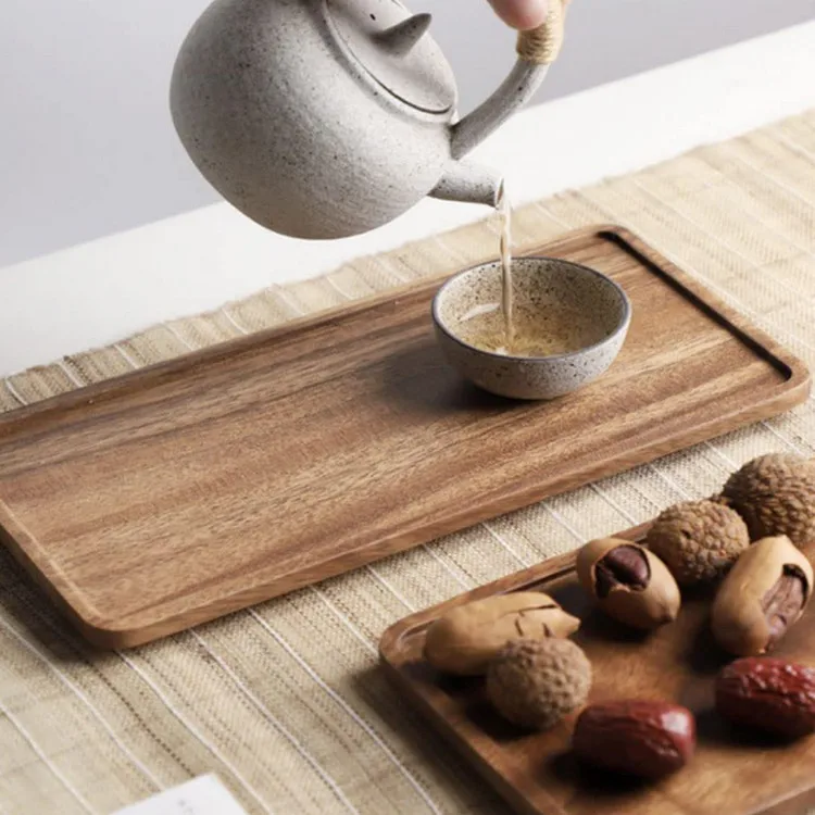 Wholesale Custom Classical Versatile Black Walnut Wood Rolling Trays