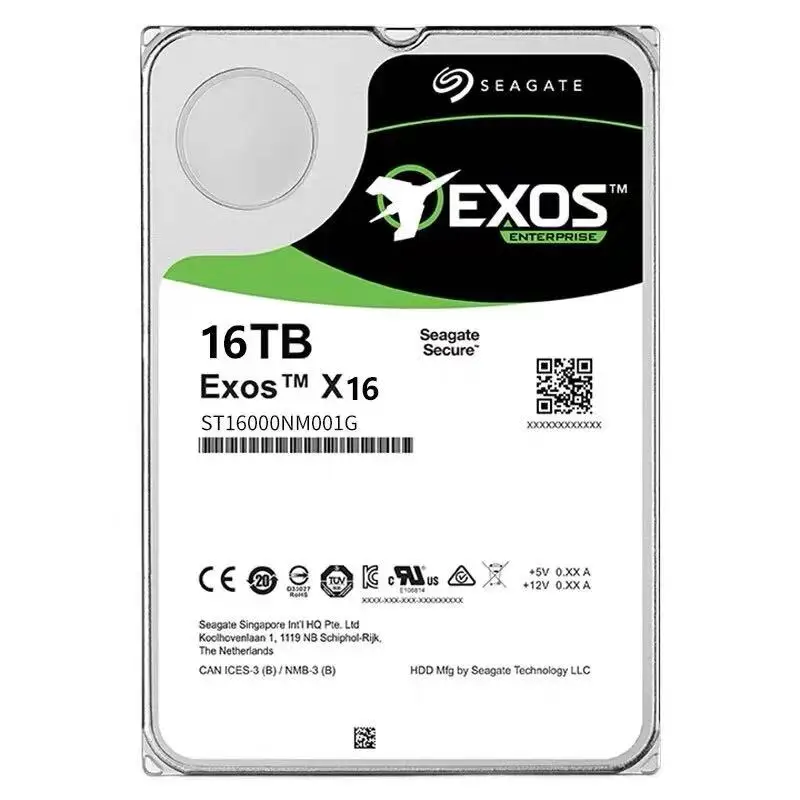 
Оригинальный Новый ST16000NM001G Seagate 16 ТБ Exos X16 3,5 