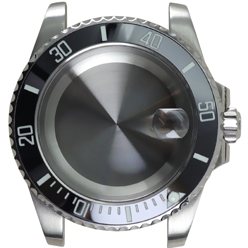 40mm Case Watch Parts Stainless Steel Sapphire Crystal Glass For Seiko Nh34 Nh35 Nh36 Eta 2824 Miyota 8215 Movement 28.5mm Dial