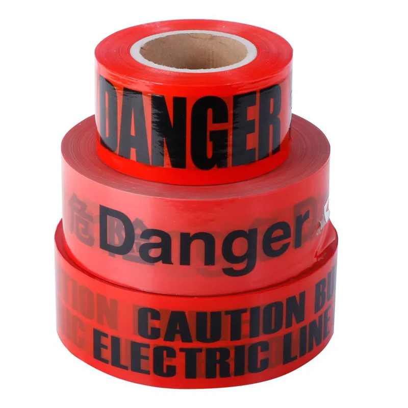Non adhesion PE police line tape custom logo printed danger tape