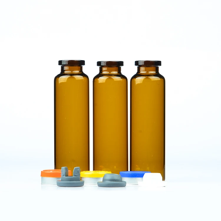 30ml amber oral liquid glass tubular bottle for Syrup