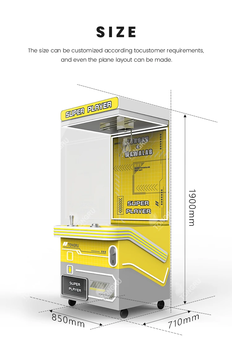 Commercial doll catcher table top with led chicken balls arcade games coin operated plush toys claw crane machine