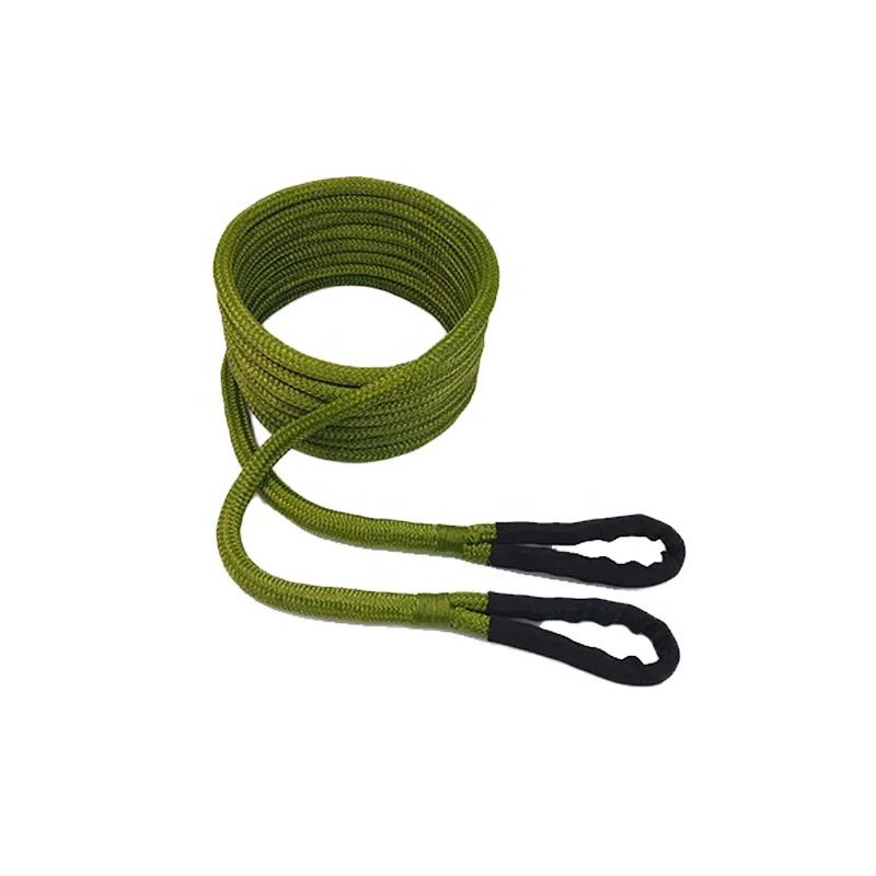 4x4 OffRoad tow strap Traction rope Braided Kinetic Recovery Kit Rope with Off-road Synthetic Soft Shackle uhmwpe winch rope