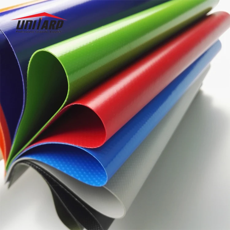 Heavy Duty 650gsm PVC LKW Plane Roll Vinyl Coated Fabric PVC Canvas Tarp For Truck trailers Cover