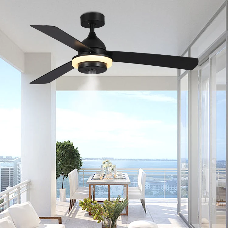 Factory Wholesale Indoor Lighting Ceiling Fan Light Restaurant Spray Remote Control Ceiling Fan With Lamp