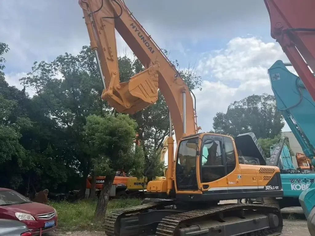 Низкий рабочий день и мощное оборудование большого размера корейские Оригинальные экскаваторы Hyundai305 Hyundai305LC-9T б/у