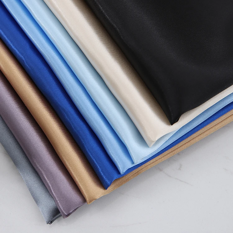 Good Quality polyester satin dress lining fabric for suit coat jacket dress